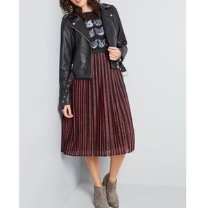 ModCloth sparkle glitter stripe skirt NWOT
